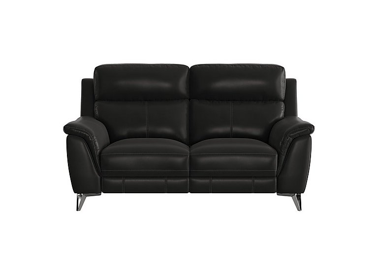 Contempo 2 Seater NC Leather Power Recliner Sofa - Black