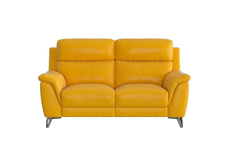 Contempo 2 Seater NC Leather Power Recliner Sofa - Sunflower