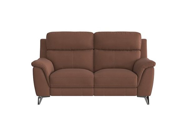 Contempo 2 Seater Fabric Power Recliner Sofa  Hazelnut | Bed Sava
