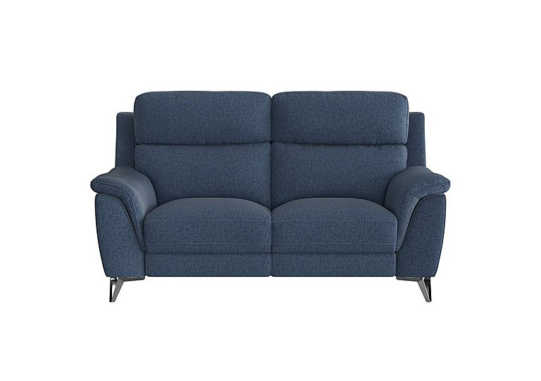 Contempo 2 Seater Fabric Power Recliner Sofa - R38 Blue