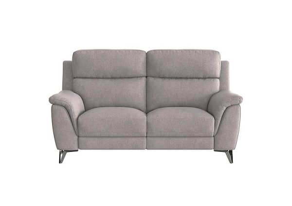 Contempo 2 Seater Fabric Power Recliner Sofa  R27 Pewter | Bed Sava