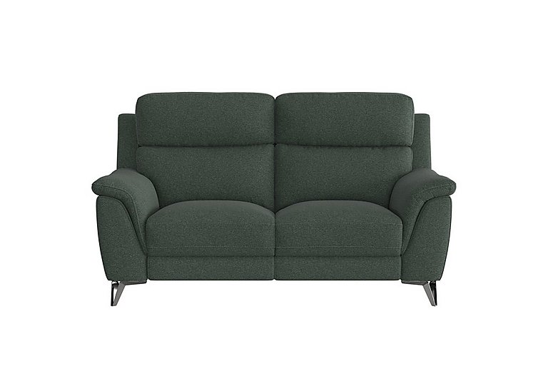 Contempo 2 Seater Fabric Power Recliner Sofa - Moss Green