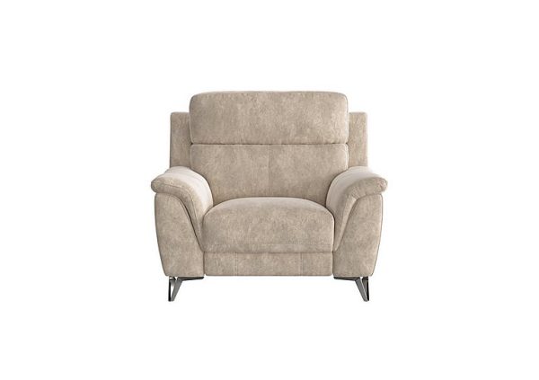 Contempo Fabric Armchair  Cream | Bed Sava