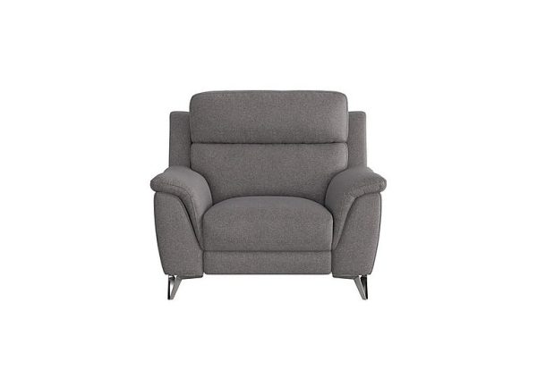 Contempo Fabric Armchair  Charcoal Gray | Bed Sava