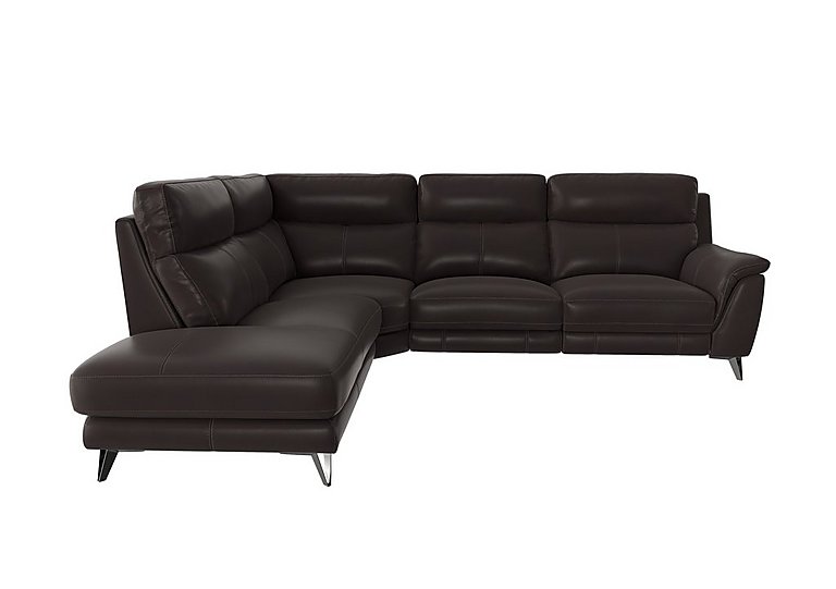 World of Leather - Contempo Left Hand Facing Chaise End NC Leather Sofa