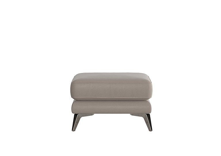 Contempo Fabric Footstool - Silver