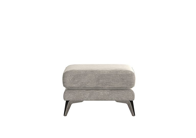 Contempo Fabric Footstool - Grey