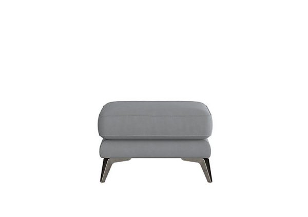 Contempo Fabric Footstool  Bluish Grey | Bed Sava
