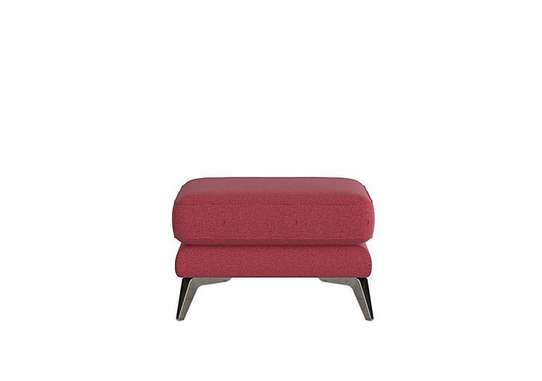 Contempo Fabric Footstool - Red