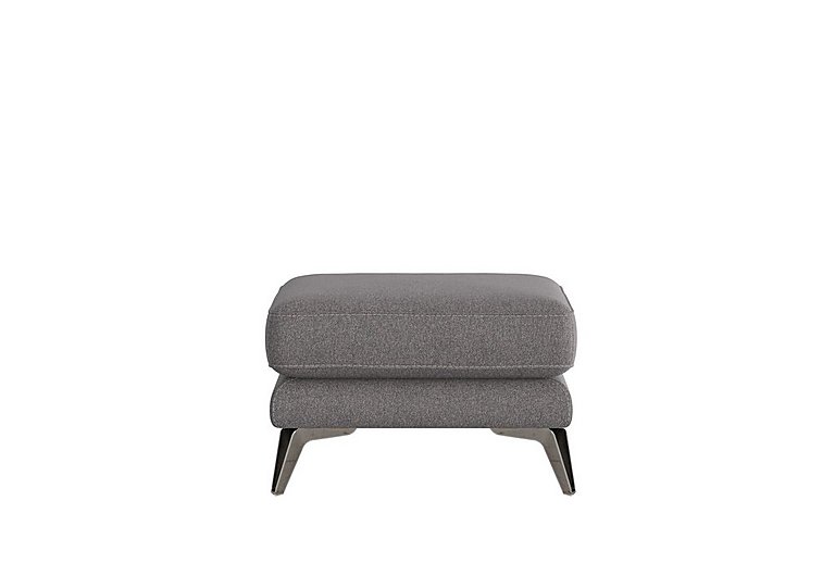 Contempo Fabric Footstool - Charcoal Gray