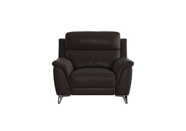 Contempo BV Leather Armchair  Dark Chocolate | Bed Sava