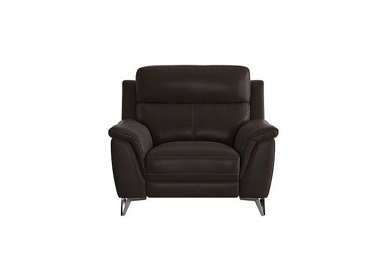 Contempo BV Leather Armchair - Dark Chocolate