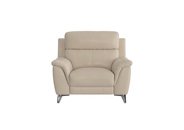 Contempo BV Leather Armchair  Dapple Grey | Bed Sava