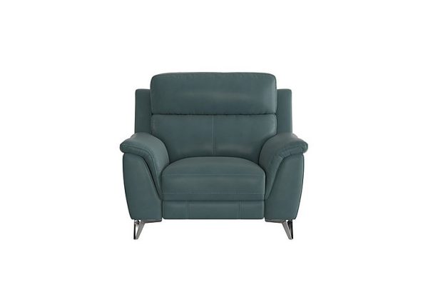 Contempo BV Leather Armchair  BV Lake Green | Bed Sava