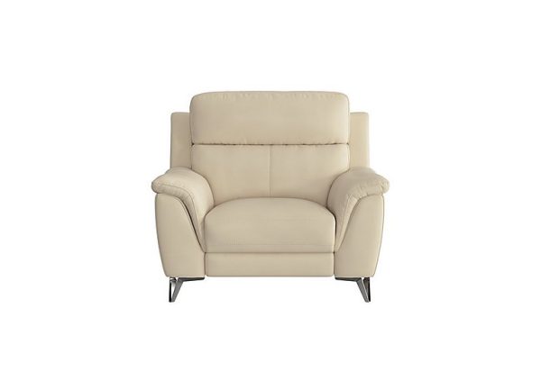 Contempo BV Leather Armchair  BV Bisque | Bed Sava