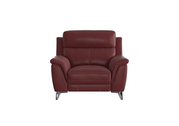 Contempo BV Leather Armchair  BV Deep Red | Bed Sava