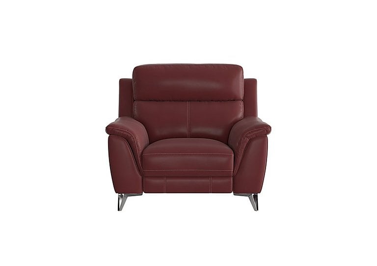 Contempo BV Leather Armchair - BV Deep Red