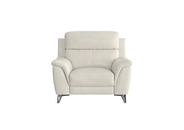 Contempo BV Leather Armchair  Frost | Bed Sava