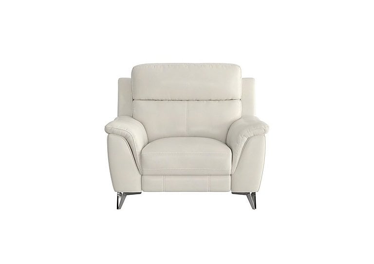 Contempo BV Leather Armchair - Frost
