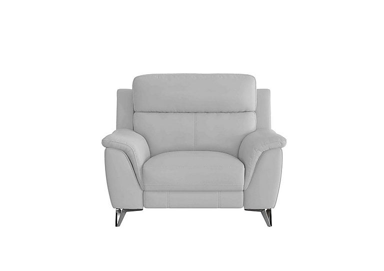 Contempo NC Leather Armchair - Grey