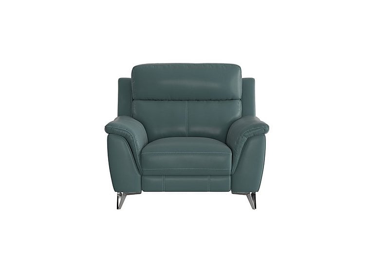 Contempo NC Leather Armchair - NC Lake Green