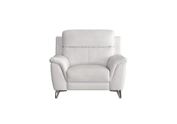 Contempo NC Leather Armchair  NC Star White | Bed Sava