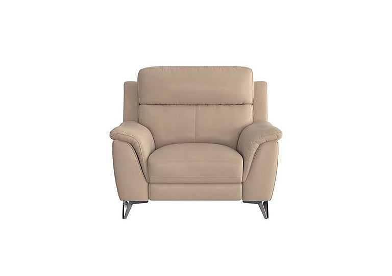 Contempo NC Leather Armchair - NC Pebble