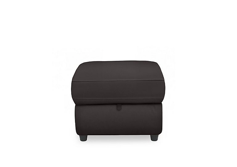 Dublin Leather Storage Footstool  Piompo | Bed Sava