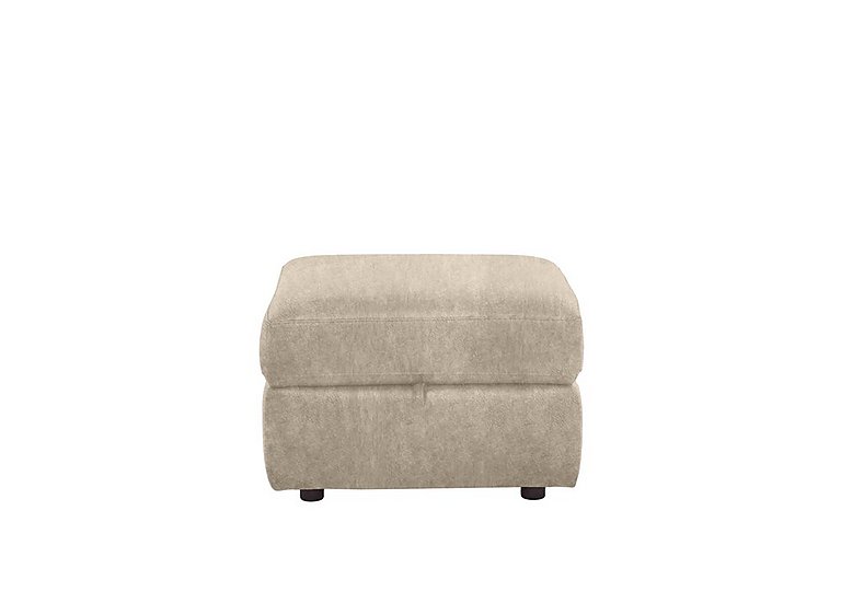 Comfort Story - Fabric Storage Footstool - Cream