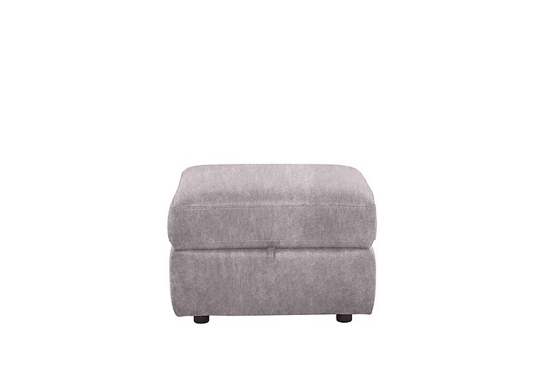 Comfort Story - Fabric Storage Footstool - Grey