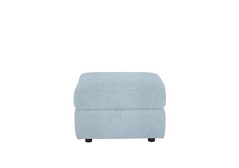 Comfort Story - Fabric Storage Footstool - Baby Blue