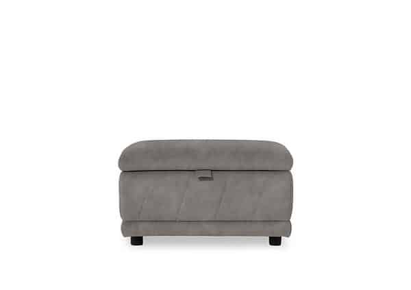Genius Fabric Storage Footstool  Dexter Mocha | Bed Sava