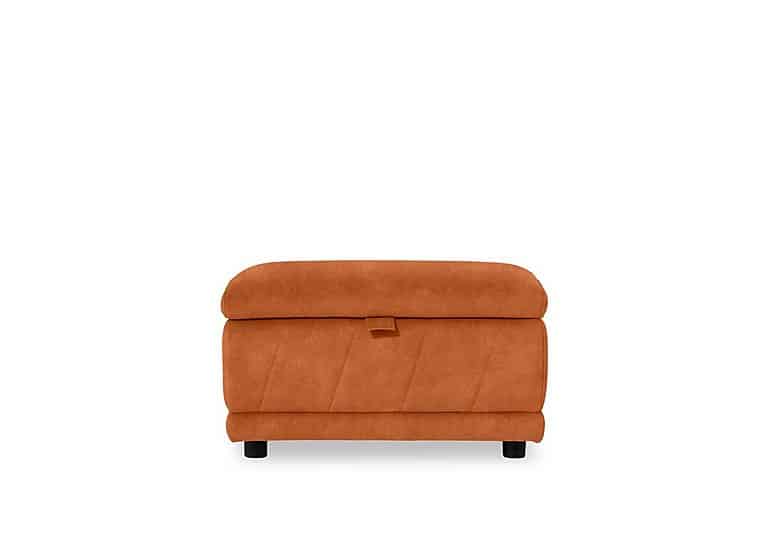 Genius Fabric Storage Footstool - Dexter Pumpkin