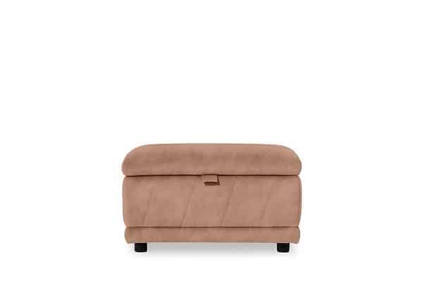 Genius Fabric Storage Footstool  Dexter Sand | Bed Sava