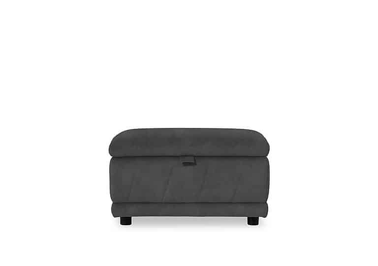 Genius Fabric Storage Footstool - Dexter Shadow