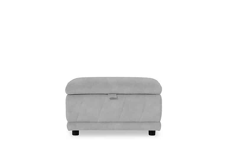 Genius Fabric Storage Footstool - Dexter Smoke