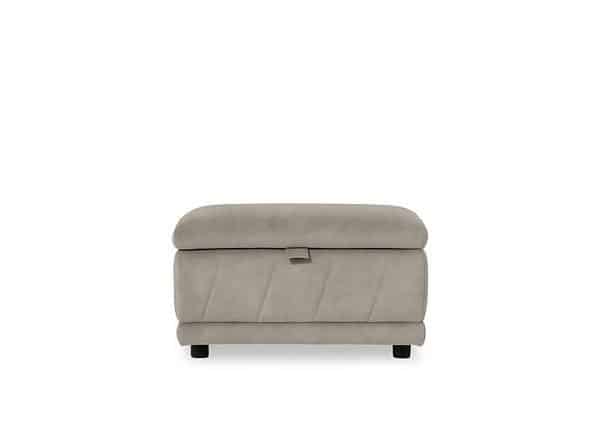 Genius Fabric Storage Footstool  Marble Cream | Bed Sava