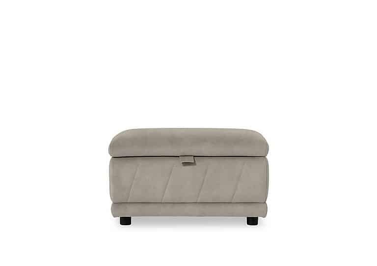 Genius Fabric Storage Footstool - Marble Cream
