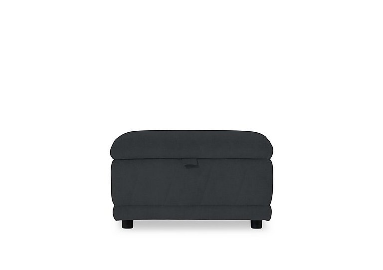 Genius Fabric Storage Footstool - Opulence Charcoal