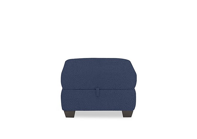 Hetty Fabric Storage Footstool - Blue