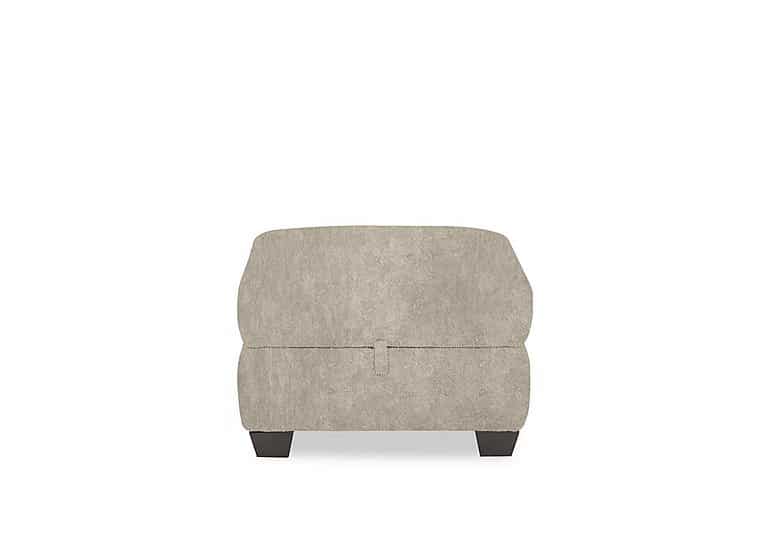 Hetty Fabric Storage Footstool - Cream