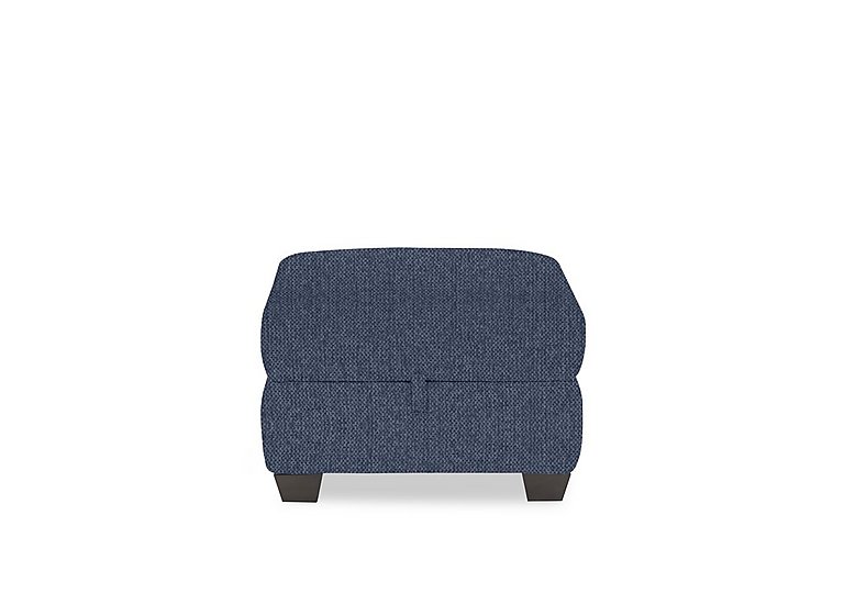 Hetty Fabric Storage Footstool - R38 Blue