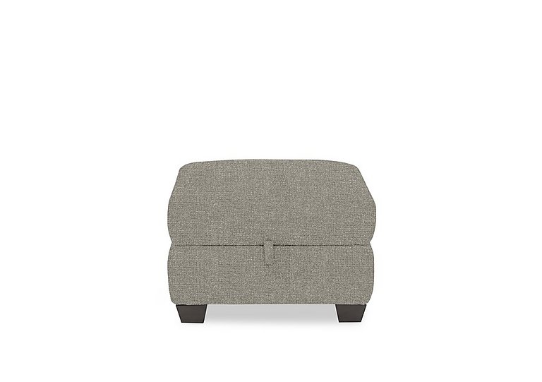 Hetty Fabric Storage Footstool - Sand