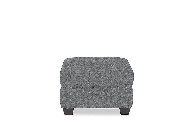 Hetty Fabric Storage Footstool - Ash
