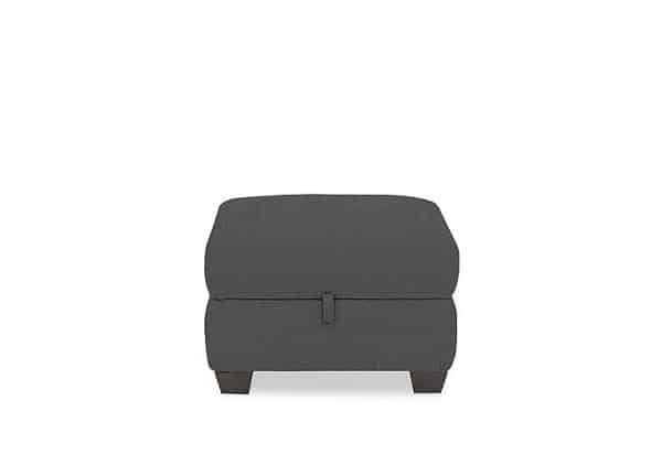 Hetty Fabric Storage Footstool  Anthracite | Bed Sava