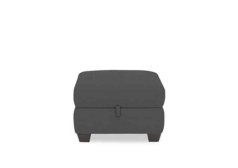 Hetty Fabric Storage Footstool - Anthracite