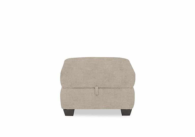 Hetty Fabric Storage Footstool - R120 Light Khaki