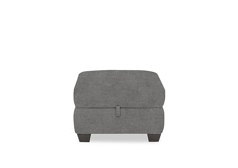 Hetty Fabric Storage Footstool - Dolphin