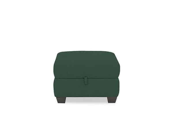 Hetty Fabric Storage Footstool  Emerald Green | Bed Sava
