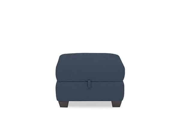 Hetty Fabric Storage Footstool  Lake Green | Bed Sava